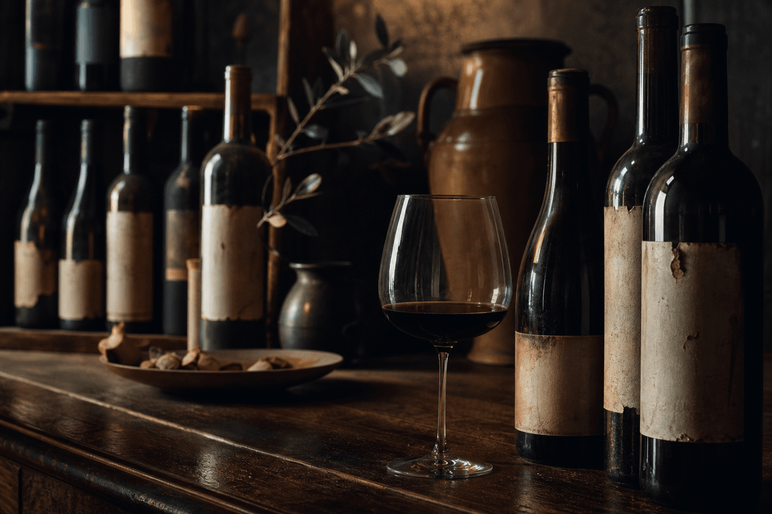 Wine poured at the Romeo & Vine bar